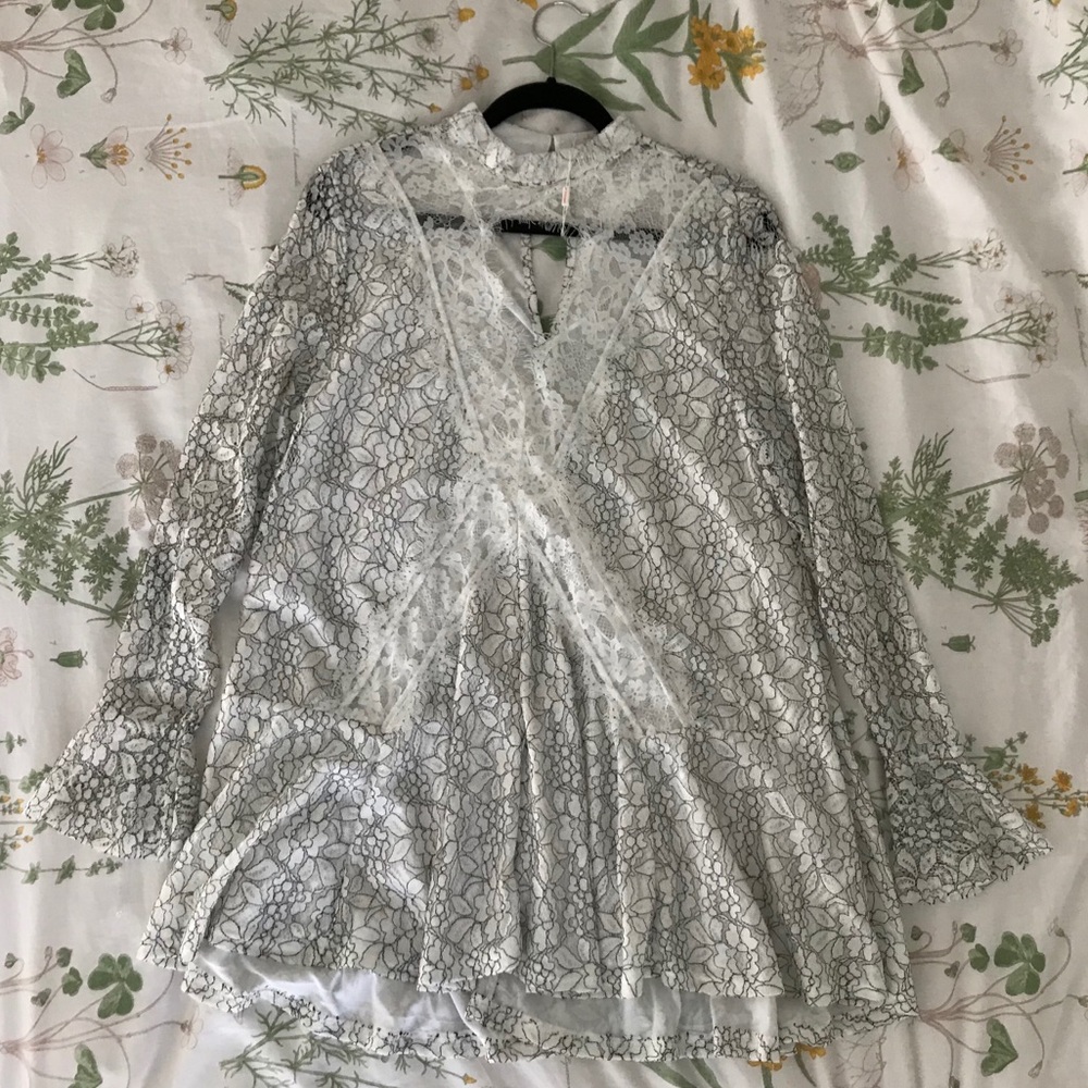 White lace dress